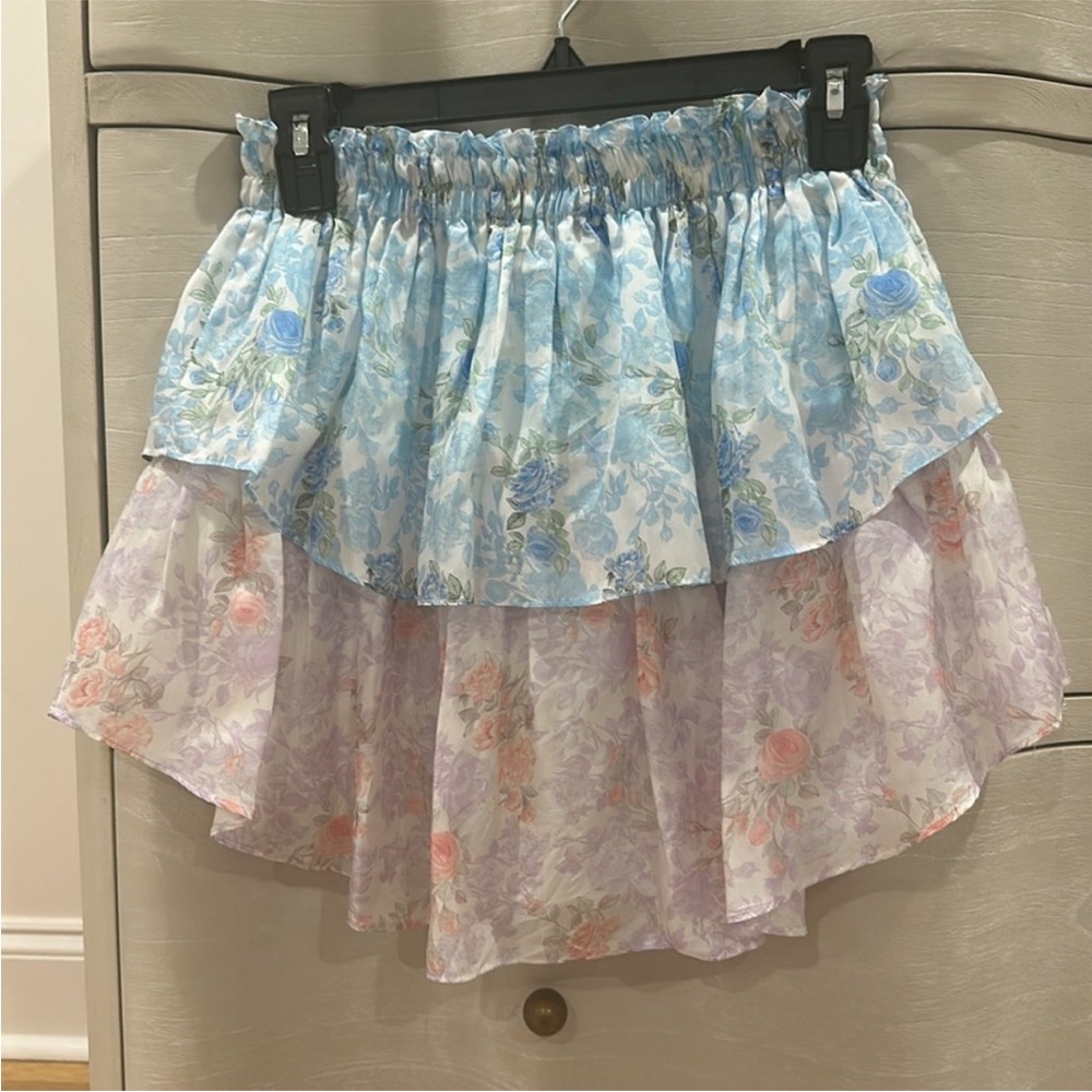 LoveShackFancy Ruffle Mini Skirt - Picture 4 of 5